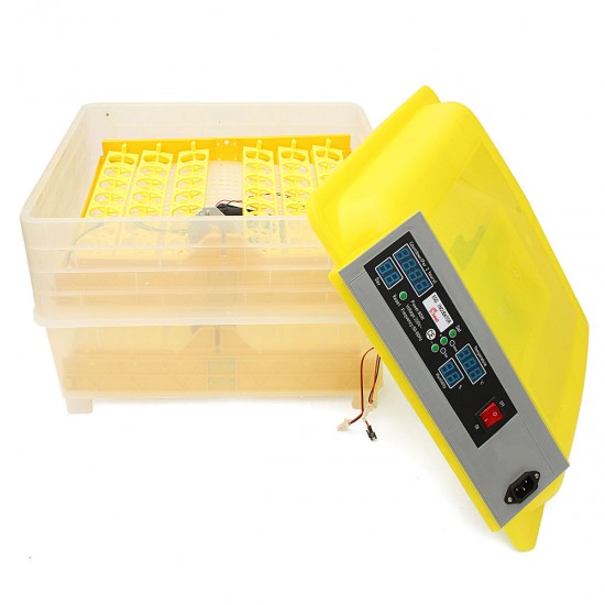 Fully Automatic Digital Egg Incubator 96 Eggs Poultry Duck Hatcher DT 110V 80W