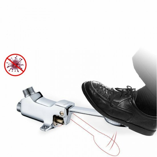 G1/2 Foot Pedal Control Valve Faucet Basin Switch Kitchen Sink Bathroom Tap G1/2 Foot Pedal Control Valve Faucet Basin Switch Kitchen Sink Bathroom Tap