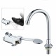 G1/2 Foot Pedal Control Valve Faucet Basin Switch Kitchen Sink Bathroom Tap G1/2 Foot Pedal Control Valve Faucet Basin Switch Kitchen Sink Bathroom Tap