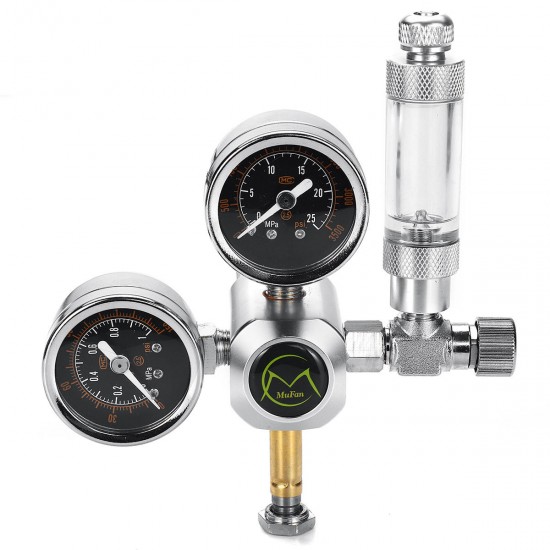 G5/8 W21.8 220V Aquarium CO2 Regulator Bubble Counter Magnetic Solenoid Decompression Valve G5/8 W21.8 220V Aquarium CO2 Regulator Bubble Counter Magnetic Solenoid Decompression Valve