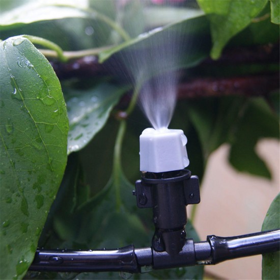 Garden Patio Water Misting Cooling System Lawn Sprinkler Nozzle Micro Irrigation Set