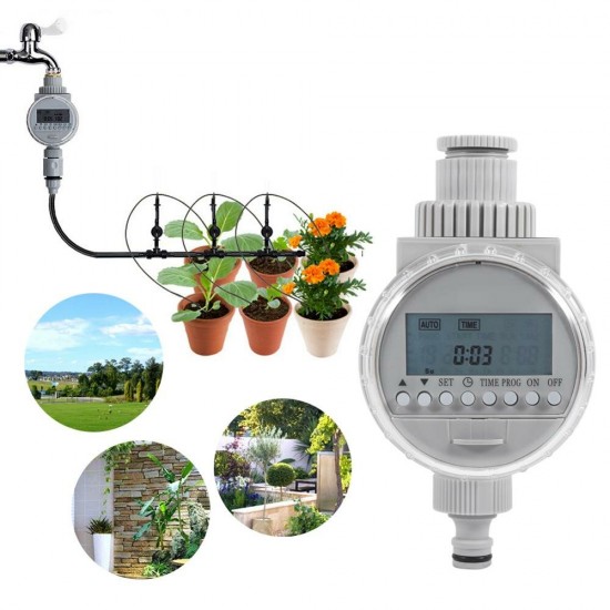 Garden Watering Timer Solar Water Timer Automatic Watering Irrigation Controller System Garden Irrigation Timer With LCD Digital