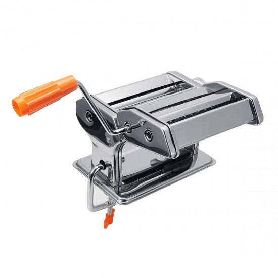 Hand Crank Stainless Steel Fresh Pasta Maker Roller Machine For Spaghetti Noodle Tools Kit
