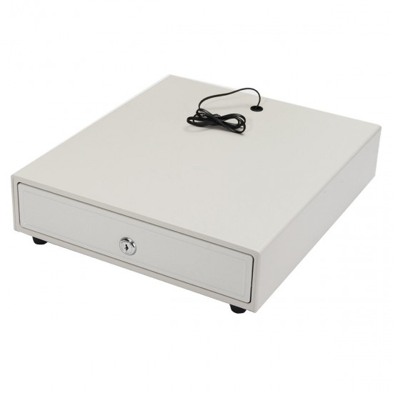 Heavy Duty Cash Drawer Box Money Box POS Register RJ-11 Key Lock With 4 Bill 5 Coin Trays Heavy Duty Cash Drawer Box Money Box POS Register RJ-11 Key Lock With 4 Bill 5 Coin Trays