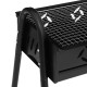 Heavy-duty Barbecue Oven Campfire Grill Outdoor Portable BBQ Grill Square Stove With Barbecue Tongs