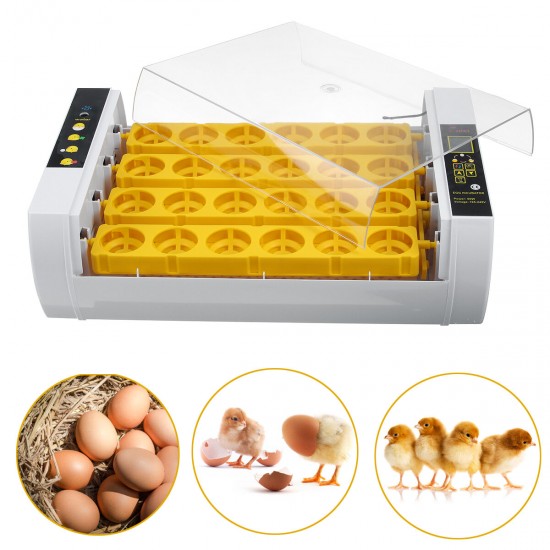 Home Farm Digital 24 Egg Incubator Automatic Eggs Hatcher Temperature Control