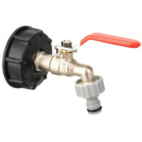 IBC Tote Tank Valve Drain Adapter 1/2'' Garden Hose Faucet Water Connector Tool IBC Tote Tank Valve Drain Adapter 1/2'' Garden Hose Faucet Water Connector Tool
