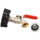 IBC Tote Tank Valve Drain Adapter 1/2'' Garden Hose Faucet Water Connector Tool IBC Tote Tank Valve Drain Adapter 1/2'' Garden Hose Faucet Water Connector Tool
