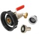 IBC Tote Tank Valve Drain Adapter 1/2'' Garden Hose Faucet Water Connector Tool IBC Tote Tank Valve Drain Adapter 1/2'' Garden Hose Faucet Water Connector Tool