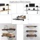 Industrial Iron Pipe Shelf Bracket Rustic Wall Mount DIY Shelving Furniture Bracket 3 Sizes