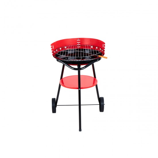 Iron Charcoal Meat Grill BBQ Barbeque with wheels Outdoor Camping Picnic Stove