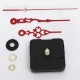 Kit Quartz Clock Movement Spindle Mechanism Parts Tool Set with Red Hands DIY