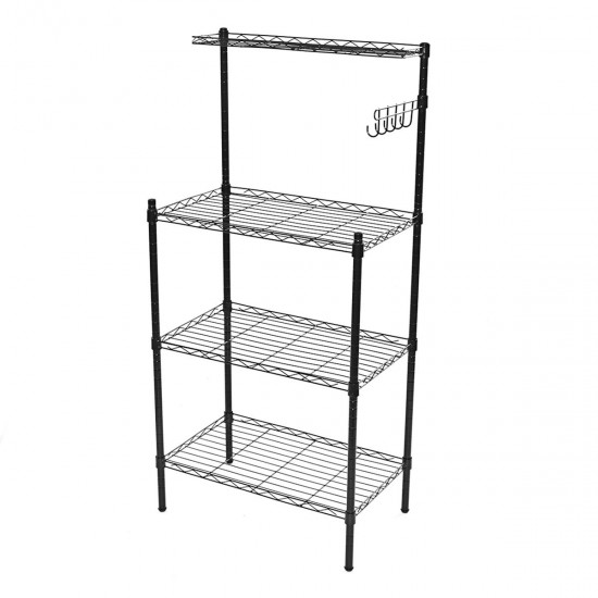 Kitchen Shelf Storage Rack Floor Shower Restroom Organizer Holder