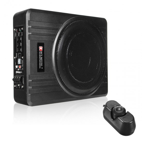 Kuerl 10 Inch 600W Power Under Seat Enclosed Car Subwoofer Amplifier Bass Speaker