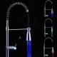 LED Bathroom Faucets Temperature Control Spontaneous 3 Colors Change Light Tap Temperature Sensor Mixer Sink Kitchen Faucet Replacement Nozzle