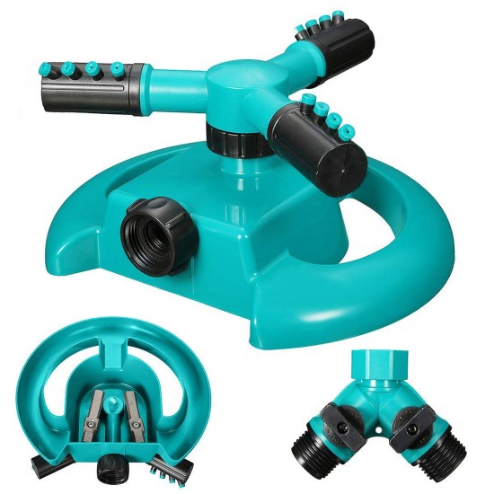 Lawn Sprinkler Automatic Garden Water Sprinklers Irrigation Rotation 360° US Lawn Sprinkler Automatic Garden Water Sprinklers Irrigation Rotation 360° US