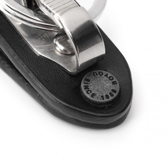 Leather Quick Detachable Belt Keychain Stainless Steel Chain Clip Car Key Ring Holder Gift Black Leather Quick Detachable Belt Keychain Stainless Steel Chain Clip Car Key Ring Holder Gift Black