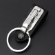 Leather Quick Detachable Belt Keychain Stainless Steel Chain Clip Car Key Ring Holder Gift Black Leather Quick Detachable Belt Keychain Stainless Steel Chain Clip Car Key Ring Holder Gift Black