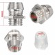 Lot 3MM Silver Chrome Metal Plastic LED Light Lamp Emitting Diode Bezel Holders Lot 3MM Silver Chrome Metal Plastic LED Light Lamp Emitting Diode Bezel Holders