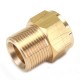 M22 Brass Pressure Washer Adapter Male to Female Outlet Hose Coulper Fitting