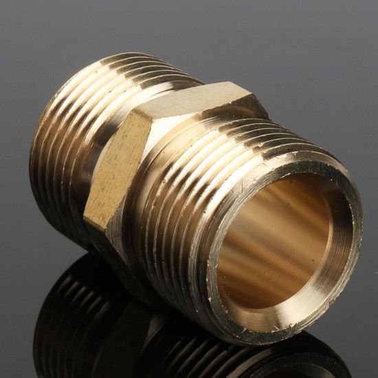 M22 Brass Pressure Washer Adapter Male to Male Hose Coulper Fitting for Kacher