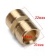 M22 Brass Pressure Washer Adapter Male to Male Hose Coulper Fitting for Kacher