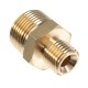 M22 Male to 1/4'' Male Adapter Brass Pressure Washer Hose Quick Connect Coupling Fitting for Karcher
