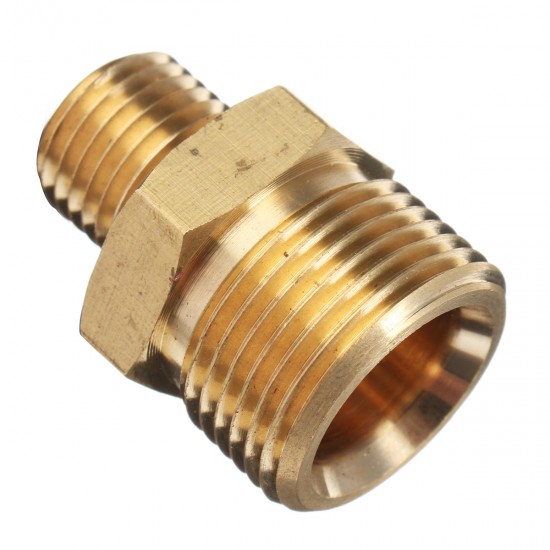 M22 Male to 1/4'' Male Adapter Brass Pressure Washer Hose Quick Connect Coupling Fitting for Karcher