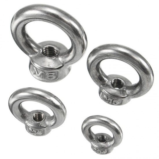 M3 M4 M5 M6 Ring Shape Lifting Eye Nut Female 304 Stainless Steel Eye Nut M3 M4 M5 M6 Ring Shape Lifting Eye Nut Female 304 Stainless Steel Eye Nut