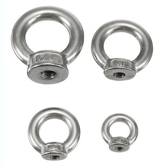 M3 M4 M5 M6 Ring Shape Lifting Eye Nut Female 304 Stainless Steel Eye Nut