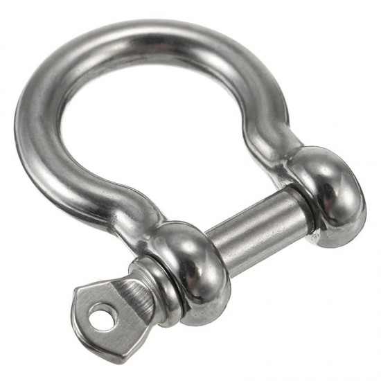 M4 M5 M6 D Ring Bow Shackle with Screw Pin 304 Stainless Steel Bracelet Shackle