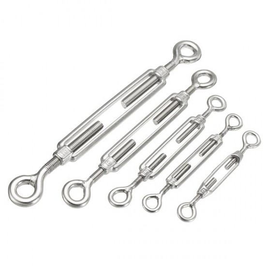 M4/5/6/8/10 Turn Buckle Stainless Steel Eye/Eye Turn Buckle Wire Rope Tensioner M4/5/6/8/10 Turn Buckle Stainless Steel Eye/Eye Turn Buckle Wire Rope Tensioner