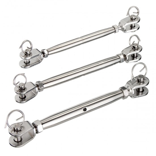 M5 M6 M8 Jaw & Jaw Turnbuckle 316 Stainless Steel Closed Body Rigging Screw for Marine Boat Yacht