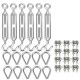 M6 Turnbuckles M3 Stainless Steel Wire Rope Thimble M3 Clip Swage for Marine Boat Shade Sail