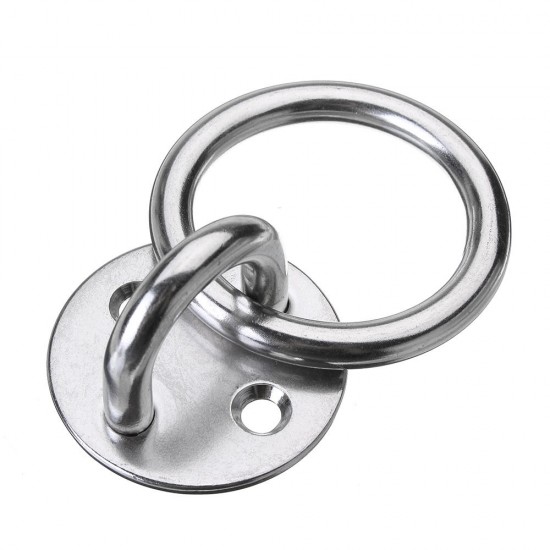 M8 Stainless Steel Diamond Pad Eye with Ring for Boat Marin Yoga Swings Hammocks Anchor