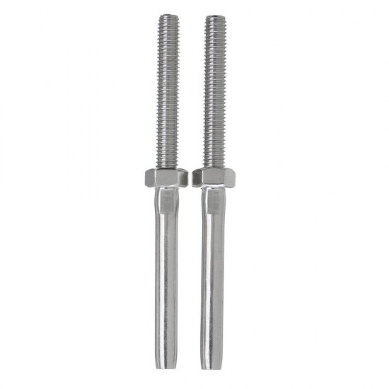 M8×4mm Stainless Steel Wire Swage Stud Terminal Wire Rope Threaded End