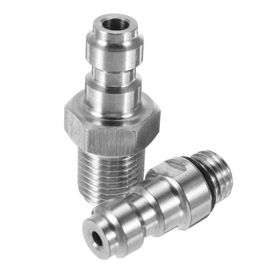 M8x1.0 Threads PCP Fill Nipple Stainless Steel 8mm Air Tank One Way Foster Fitting Screwed Joint M8x1.0 Threads PCP Fill Nipple Stainless Steel 8mm Air Tank One Way Foster Fitting Screwed Joint