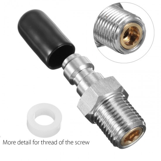 M8x1.0 Threads PCP Fill Nipple Stainless Steel 8mm Air Tank One Way Foster Fitting Screwed Joint