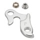 MTB Bicycle Frame Rear Derailleur Mech Hanger Dropout With Nuts Silver Type