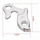 MTB Bicycle Frame Rear Derailleur Mech Hanger Dropout With Nuts Silver Type