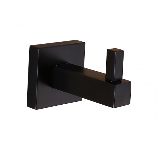 Matt Black Square Towel Rack Rail Tissue Roll Toilet Brush Holder Robe Hook Bath Matt Black Square Towel Rack Rail Tissue Roll Toilet Brush Holder Robe Hook Bath