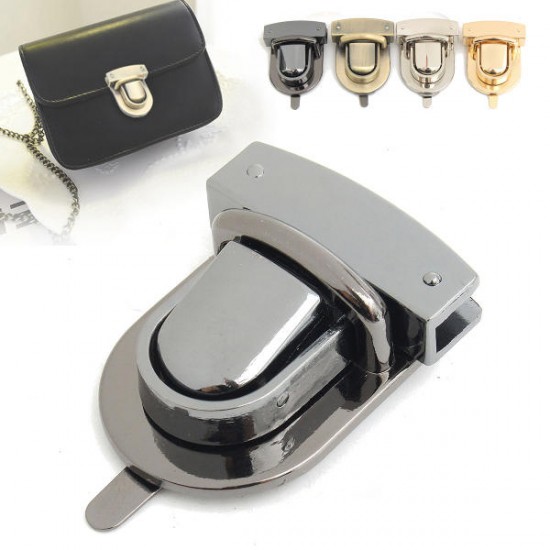 Metal Oval Shape Clasp Turn Twist Lock for DIY Handbag Bag Purse