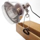 Metal Reptile Pet Heating Light Lamp Clamp Holder for 5.5 inch Ceramic Bulbs Heater
