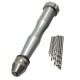 Mini Micro Aluminum Hand Cutting Tools With Keyless Chuck + 10 Twist Bits Mini Micro Aluminum Hand Cutting Tools With Keyless Chuck + 10 Twist Bits