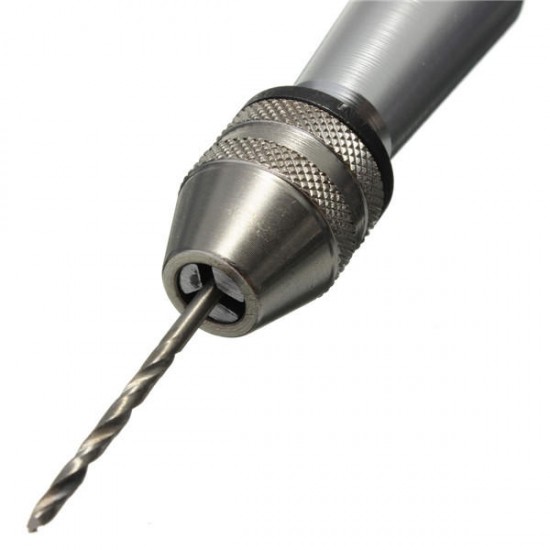 Mini Micro Aluminum Hand Cutting Tools With Keyless Chuck + 10 Twist Bits Mini Micro Aluminum Hand Cutting Tools With Keyless Chuck + 10 Twist Bits