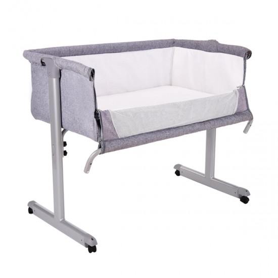 Multifunction Baby Bedside Crib Portable Folding Travel Cot Bed Mattress Mosquitonet Set