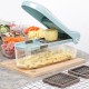 Multifunctional Vegetable Cutter Food Chopper Adjustable Slicer With 3 Blades Kitchen Tool