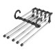 New 5in1 Adjustable Closet Organizer Space-Saver Trousers Pants Rack Hanger Hook