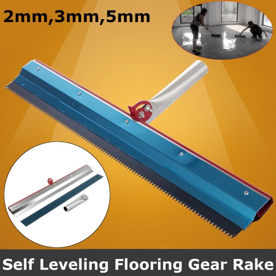 Notched Squeegee Epoxy Cement Painting Coating Self Leveling Flooring Gear Rake 2 3 5mm Tools Kit
