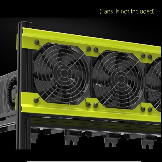 Open Air Mining Miner Frame Stackable Case For VEDDHA V3D 8 GPU ETH ZEC ZCash